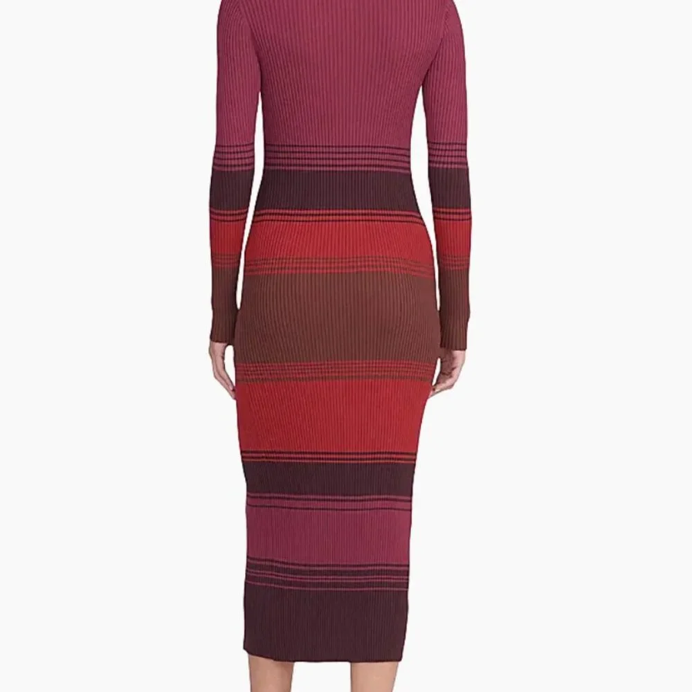 STAUD Shoko Rib-knit Sweaterdress (Syrah Blend) - Picture 3 of 8